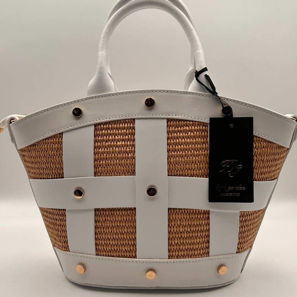 Medium Straw Tote Handbag